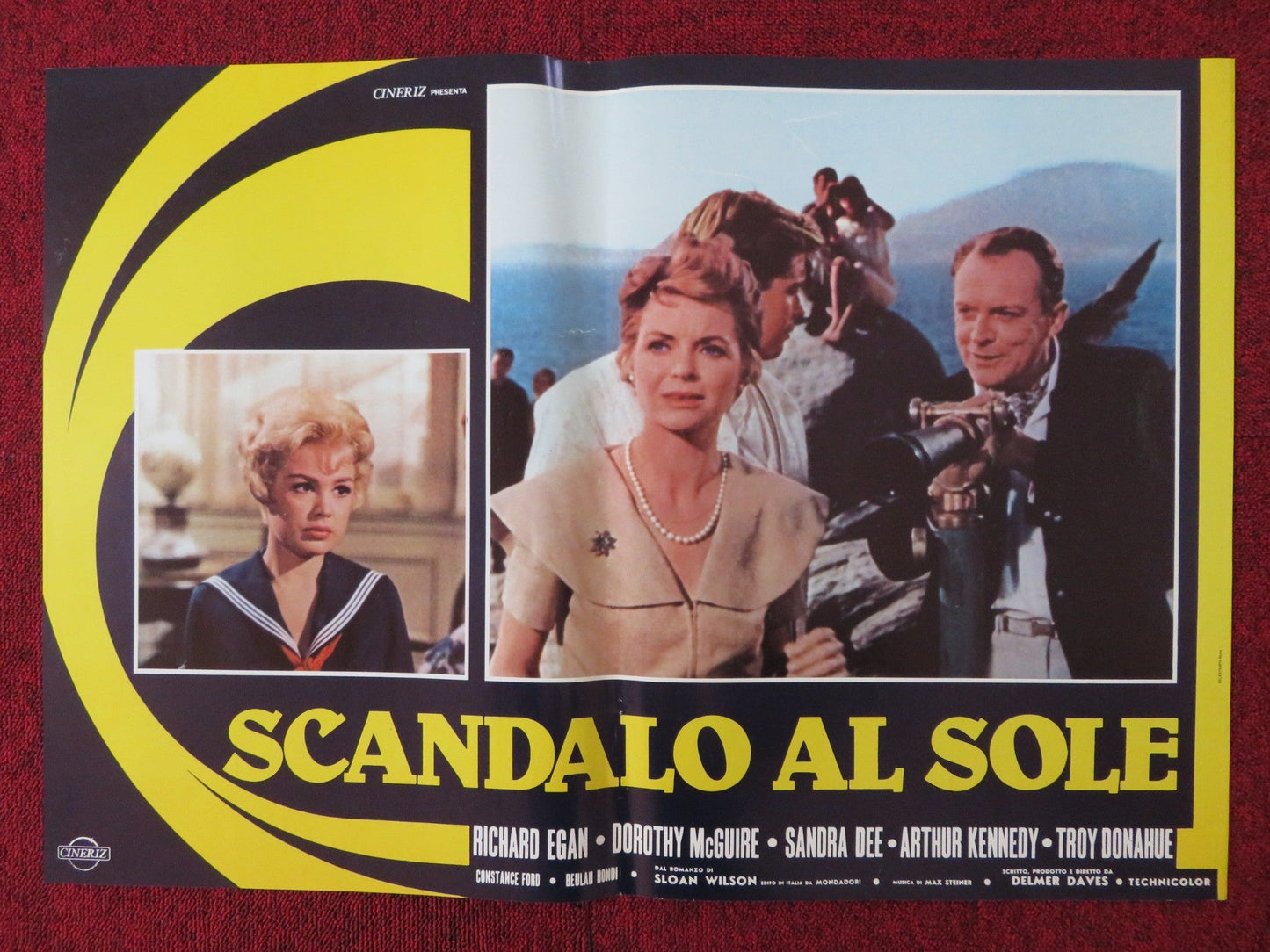 A SUMMER PLACE - G ITALIAN FOTOBUSTA POSTER RICHARD EGAN DOROTHY MCGUIRE 1959 - Rendezvous Cinema