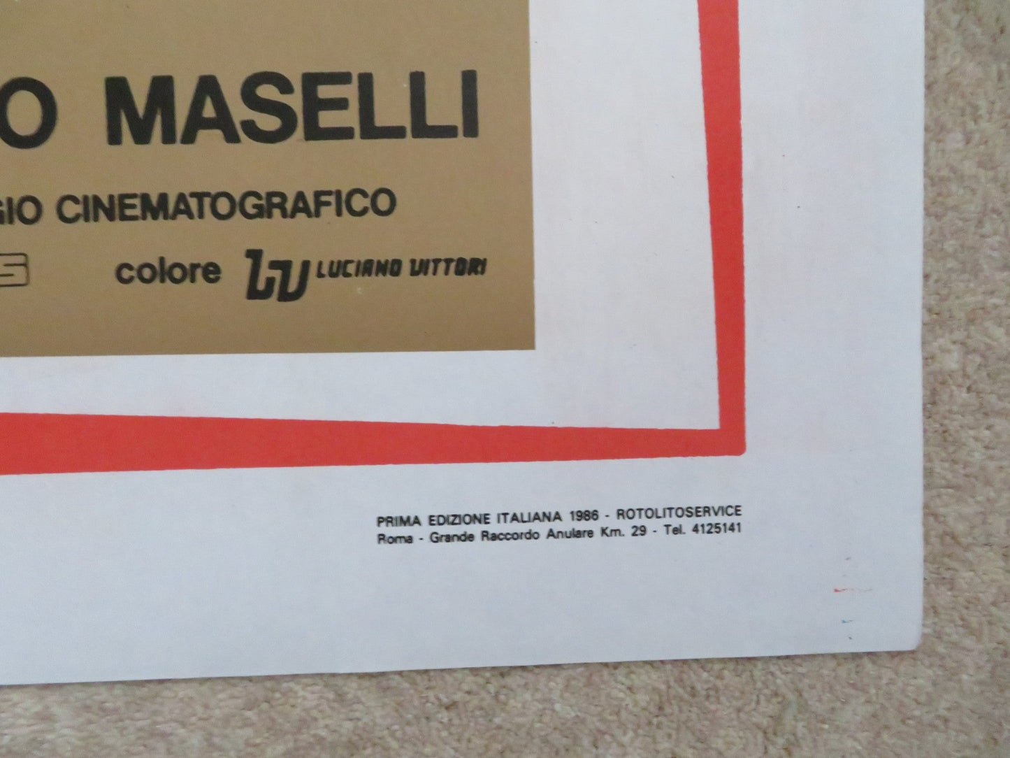 A TALE OF LOVE ITALIAN 2 FOGLIO POSTER VALERIA BLAS ROCA - REY 1986 - Rendezvous Cinema