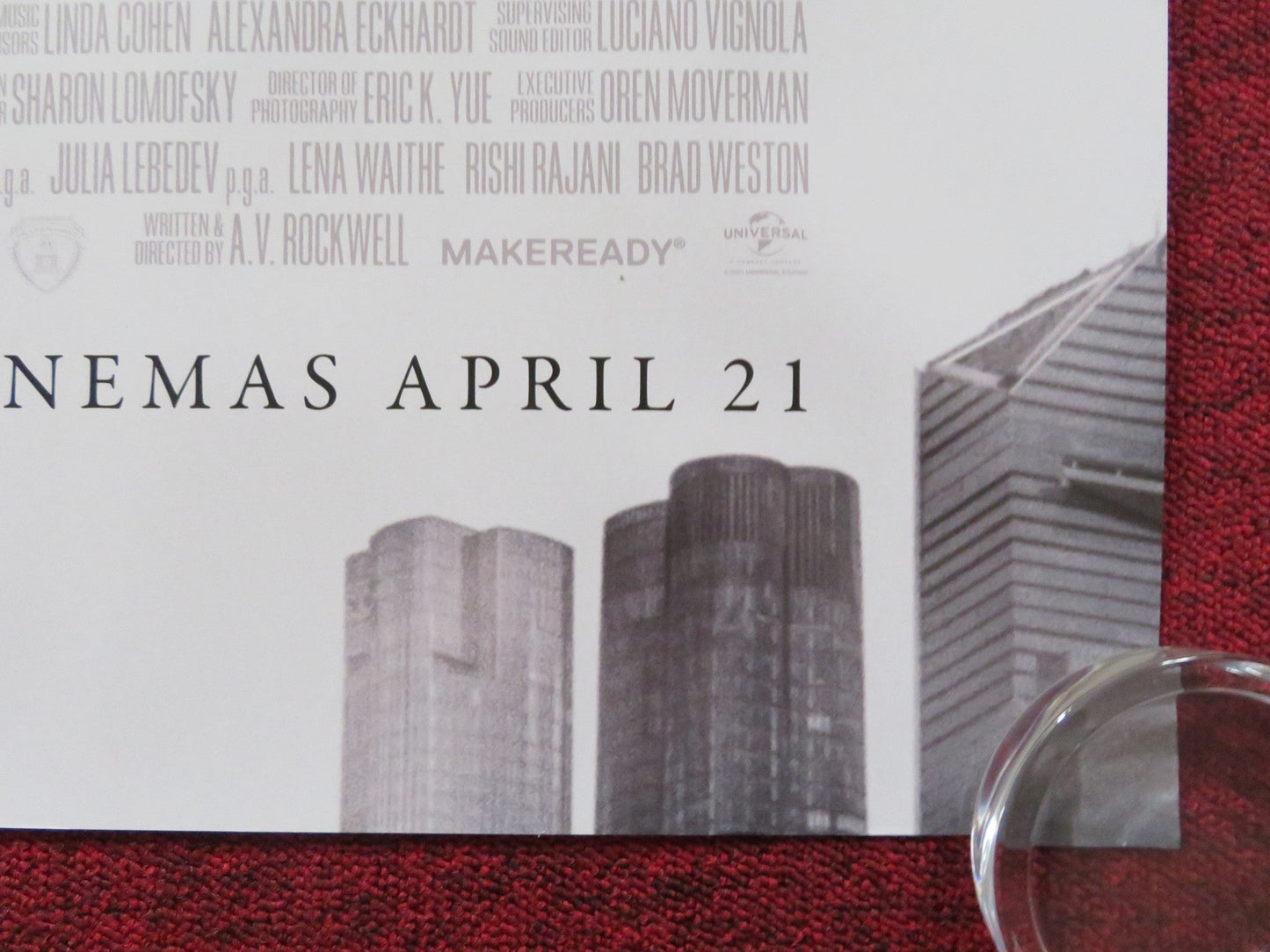 A THOUSAND AND ONE UK QUAD ROLLED POSTER TEYANA TAYLOR WILLIAM CATLETT 2023 Rendezvous Cinema Movie posters