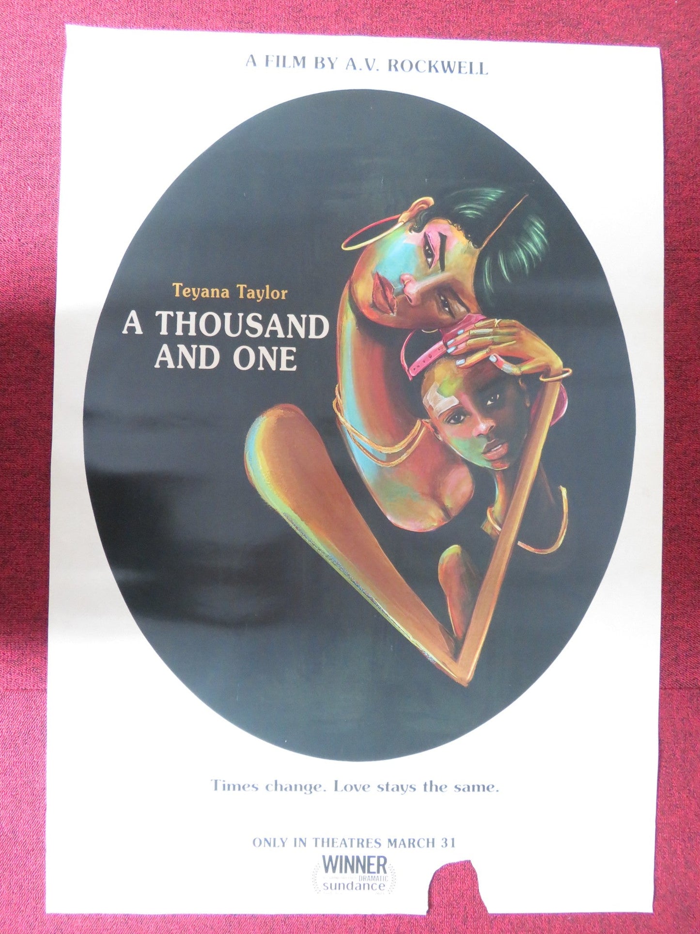 A THOUSAND AND ONE US ONE SHEET ROLLED POSTER TEYANA TAYLOR 2023 - Rendezvous Cinema