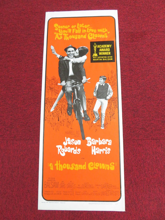 A THOUSANDS CLOWNS US INSERT POSTER JASON ROBARDS BARBARA HARRIS 1966 - Rendezvous Cinema