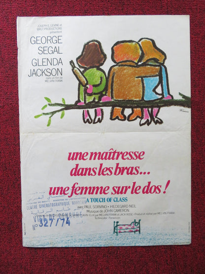A TOUCH OF CLASS FRENCH POSTER GEORGE SEGAL GLENDA JACKSON 1973 Rendezvous Cinema Movie posters