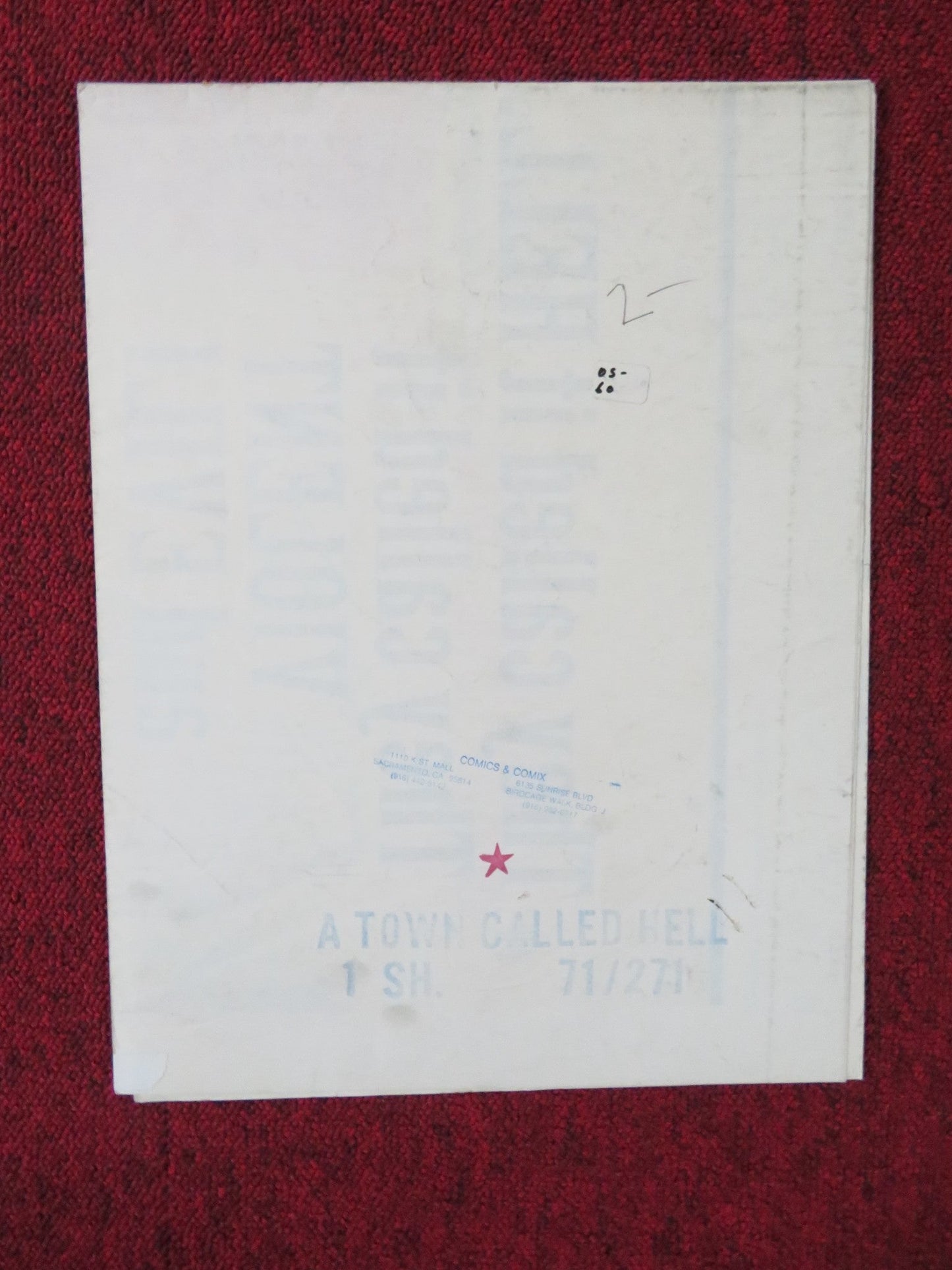 A TOWN CALLED HELL FOLDED US ONE SHEET POSTER TELLY SAVALAS ROBERT SHAW 1971 - Rendezvous Cinema