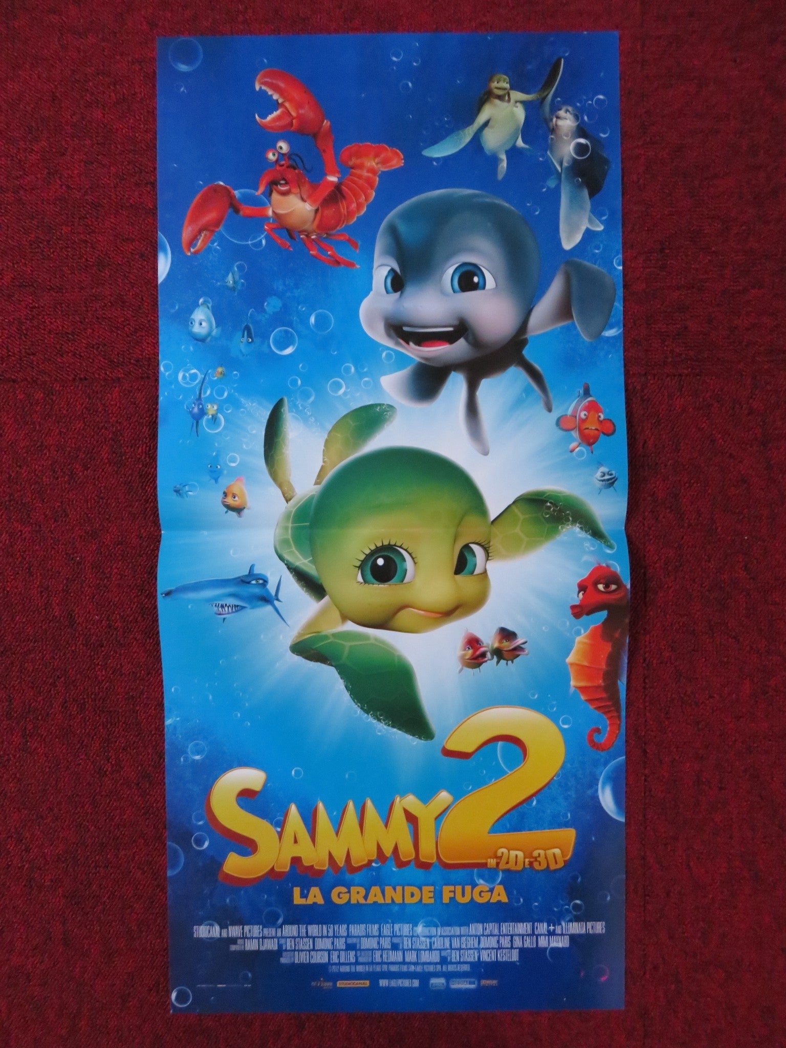 A TURTLE'S TALE 2 ITALIAN LOCANDINA POSTER ALAN SHEARMAN THOMAS LEE 20 ...