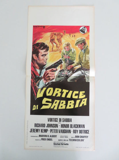 A TWIST OF SAND ITALIAN LOCANDINA POSTER RICHARD JOHNSON HONOR BLACKMAN 1969 Movie posters