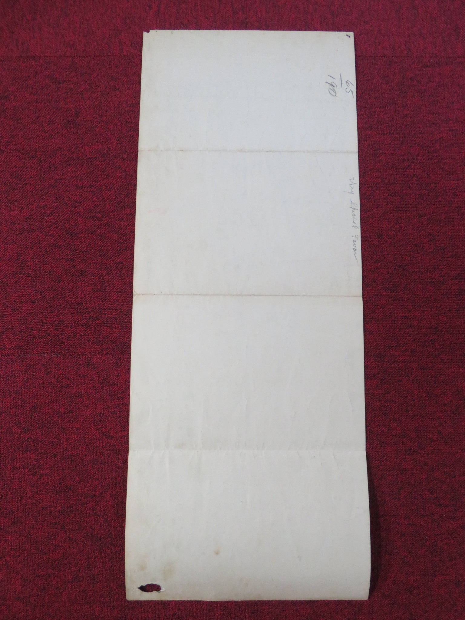 A VERY SPECIAL FAVOR US INSERT POSTER ROCK HUDSON LESLIE CARON 1965 - Rendezvous Cinema