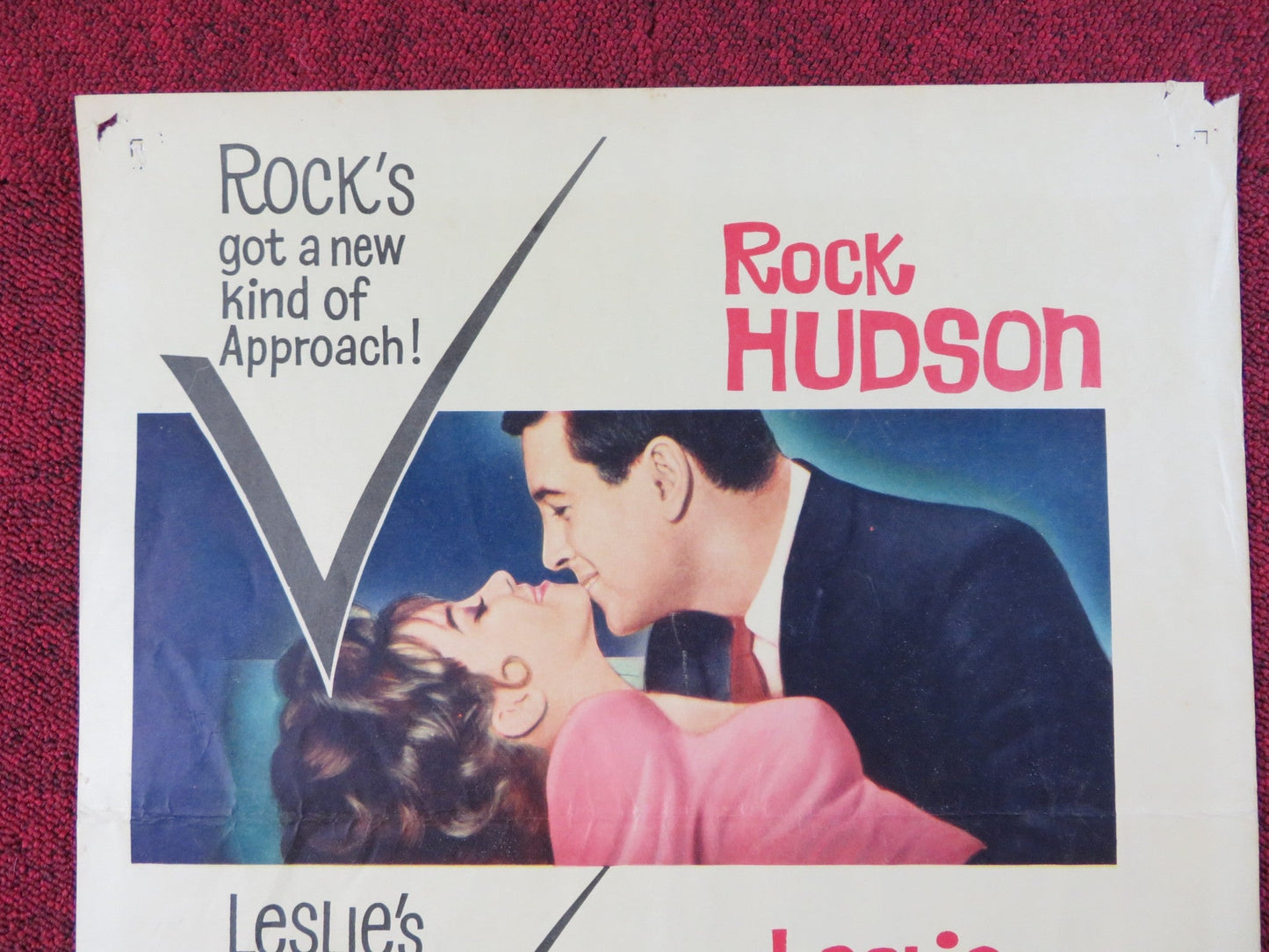 A VERY SPECIAL FAVOR US INSERT POSTER ROCK HUDSON LESLIE CARON 1965 - Rendezvous Cinema