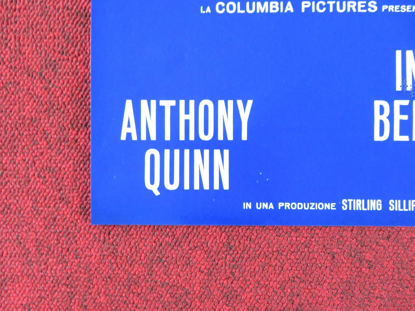 A WALK IN THE SPRING RAIN - A ITALIAN FOTOBUSTA POSTER ANTHONY QUINN 1970 - Rendezvous Cinema