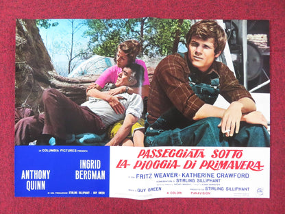 A WALK IN THE SPRING RAIN - B ITALIAN FOTOBUSTA POSTER ANTHONY QUINN 1970 - Rendezvous Cinema