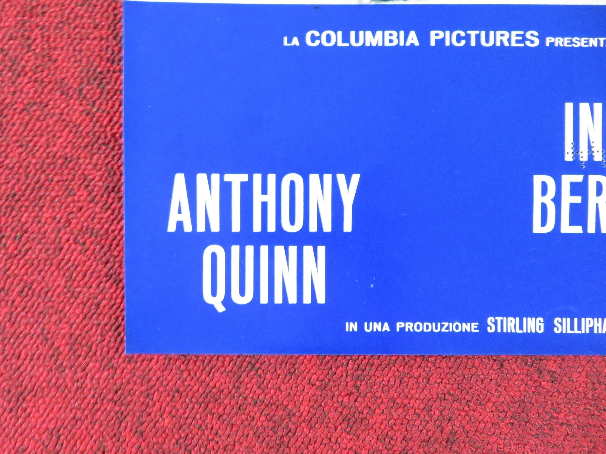 A WALK IN THE SPRING RAIN - D ITALIAN FOTOBUSTA POSTER ANTHONY QUINN 1970 - Rendezvous Cinema