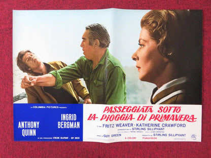 A WALK IN THE SPRING RAIN - I ITALIAN FOTOBUSTA POSTER ANTHONY QUINN 1970 - Rendezvous Cinema