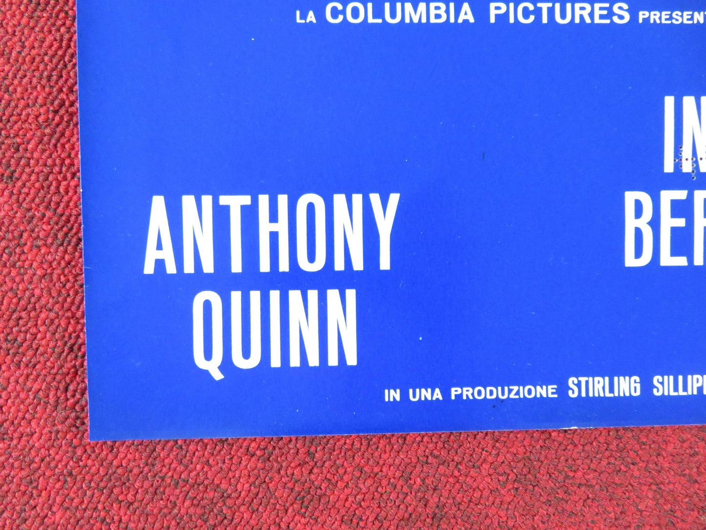A WALK IN THE SPRING RAIN - I ITALIAN FOTOBUSTA POSTER ANTHONY QUINN 1970 - Rendezvous Cinema