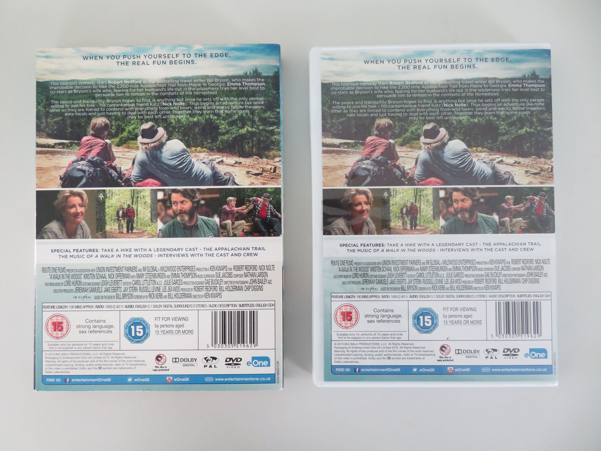 A Walk in the Woods (DVD) Robert Redford Nick Nolte 2015 Region 2 Movie posters