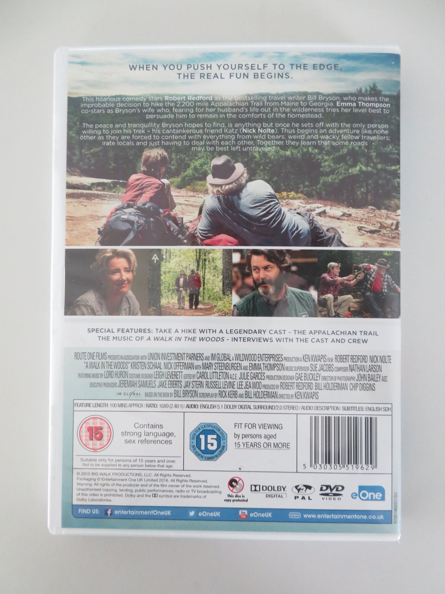 A Walk in the Woods (DVD) Robert Redford Nick Nolte 2015 Region 2 Movie posters