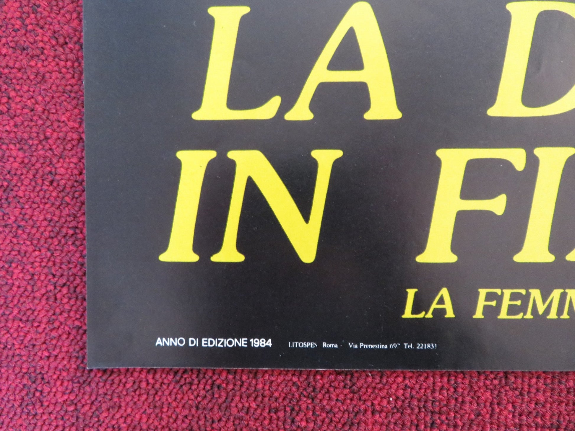 A WOMAN IN FLAMES - A ITALIAN FOTOBUSTA POSTER GUDRUN LANDGREBE CARRIERE 1984 - Rendezvous Cinema