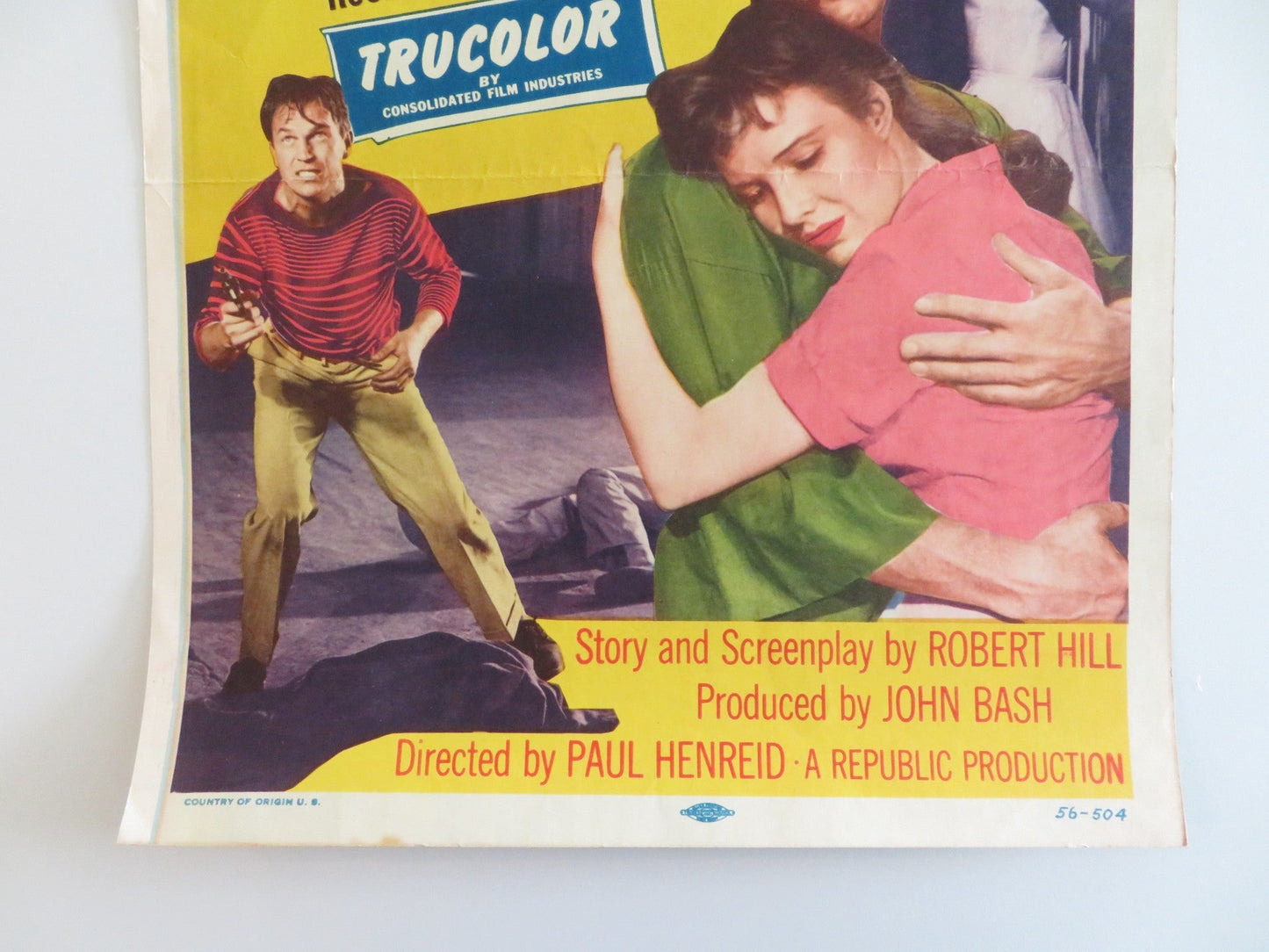 A WOMAN'S DEVOTION US INSERT POSTER RALPH MEEKER JANICE RULE 1956 Rendezvous Cinema Movie posters