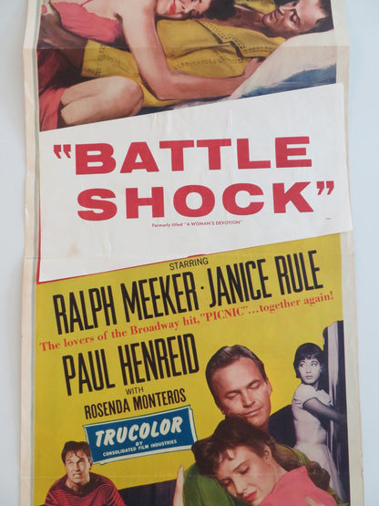 A WOMAN'S DEVOTION US INSERT POSTER RALPH MEEKER JANICE RULE 1956 Rendezvous Cinema Movie posters