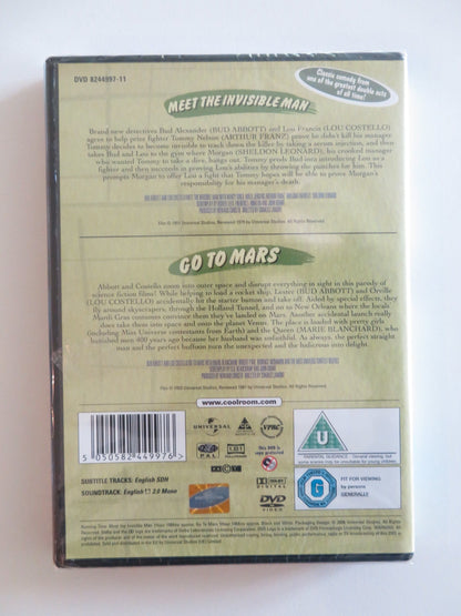 ABBOTT AND COSTELLO MEET THE INVISIBLE MAN / GO TO MARS (DVD) 1951 REGION 2, 4 Rendezvous Cinema Movie posters