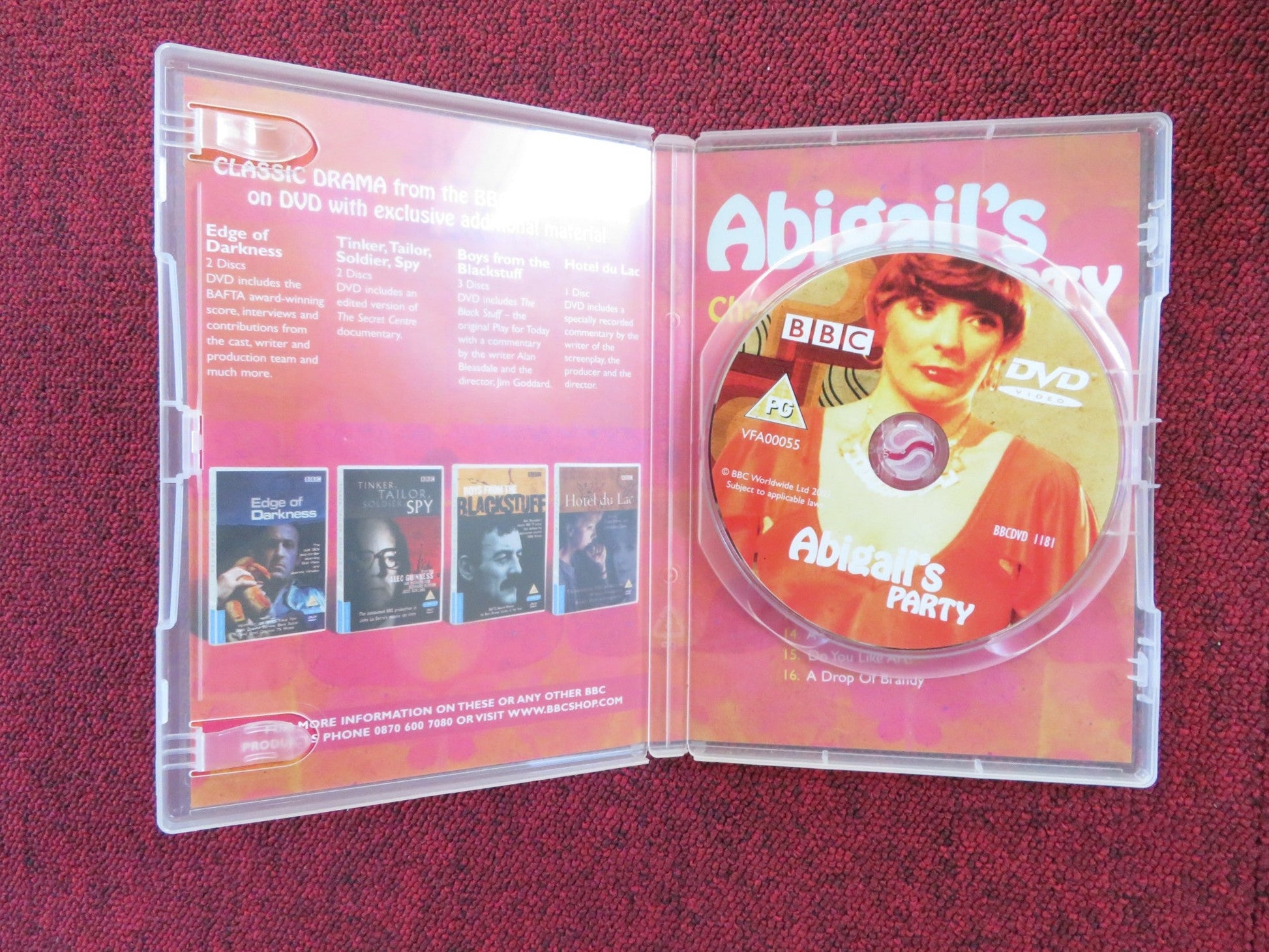 ABIGAIL'S PARTY (DVD) ALISON STEADMAN TIM STERN 1977 REGION 2, 4 Rendezvous Cinema Movie posters