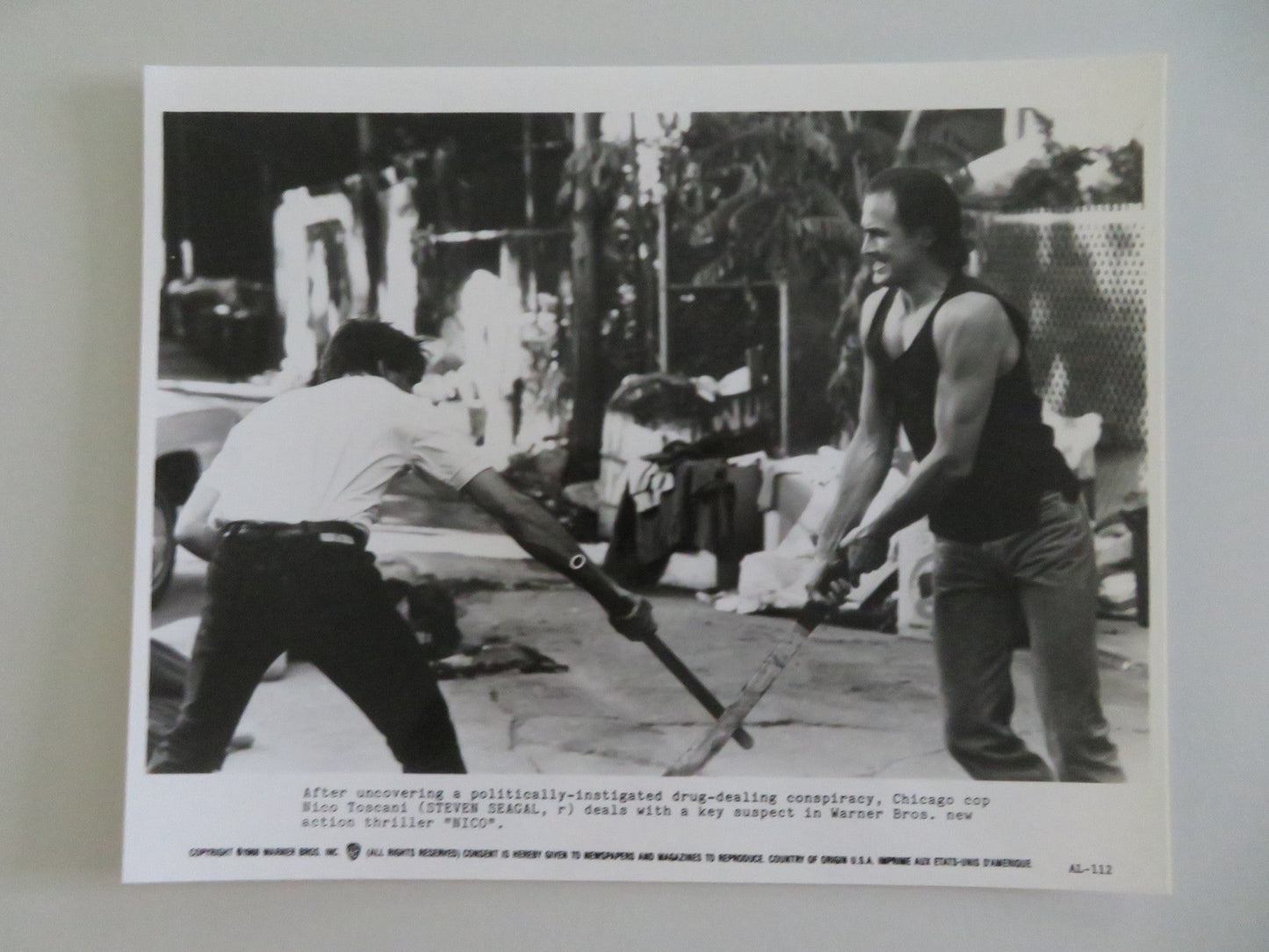 ABOVE THE LAW MOVIE STILL PHOTO LOT OF 9 STEVEN SEAGAL SHARON STONE P GRIER 1988 Movie posters