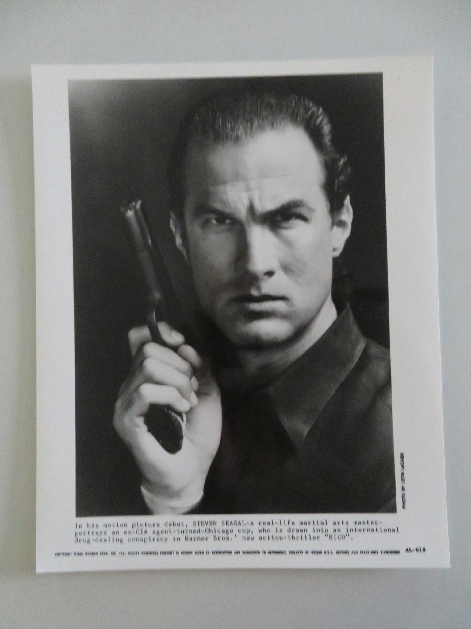 ABOVE THE LAW MOVIE STILL PHOTO LOT OF 9 STEVEN SEAGAL SHARON STONE P GRIER 1988 Movie posters