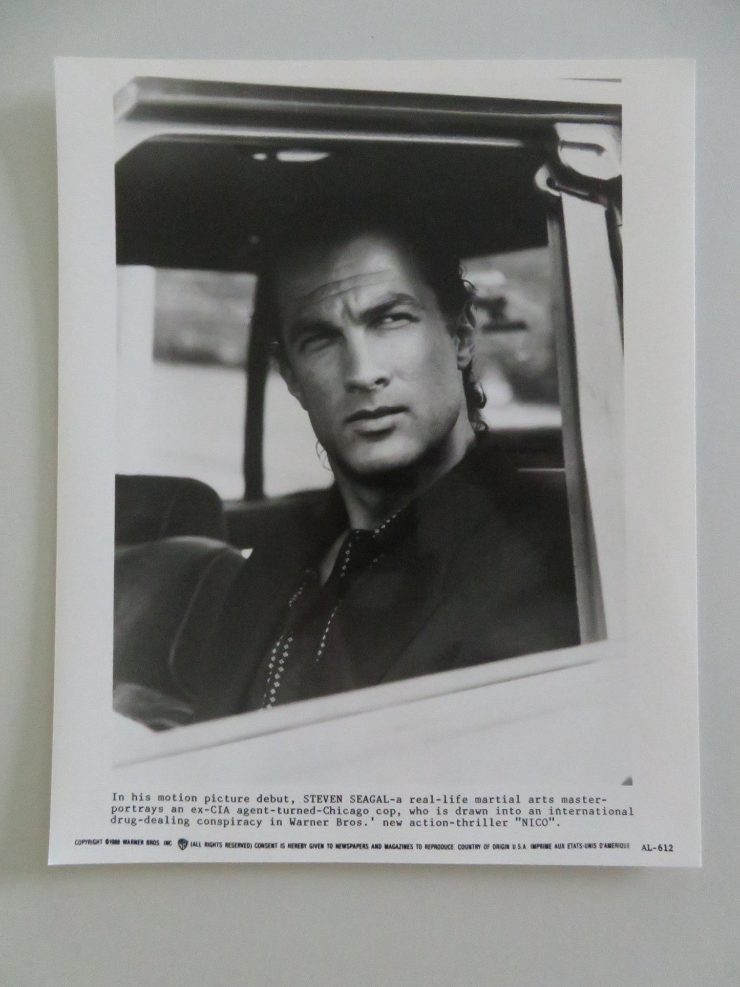 ABOVE THE LAW MOVIE STILL PHOTO LOT OF 9 STEVEN SEAGAL SHARON STONE P GRIER 1988 Movie posters
