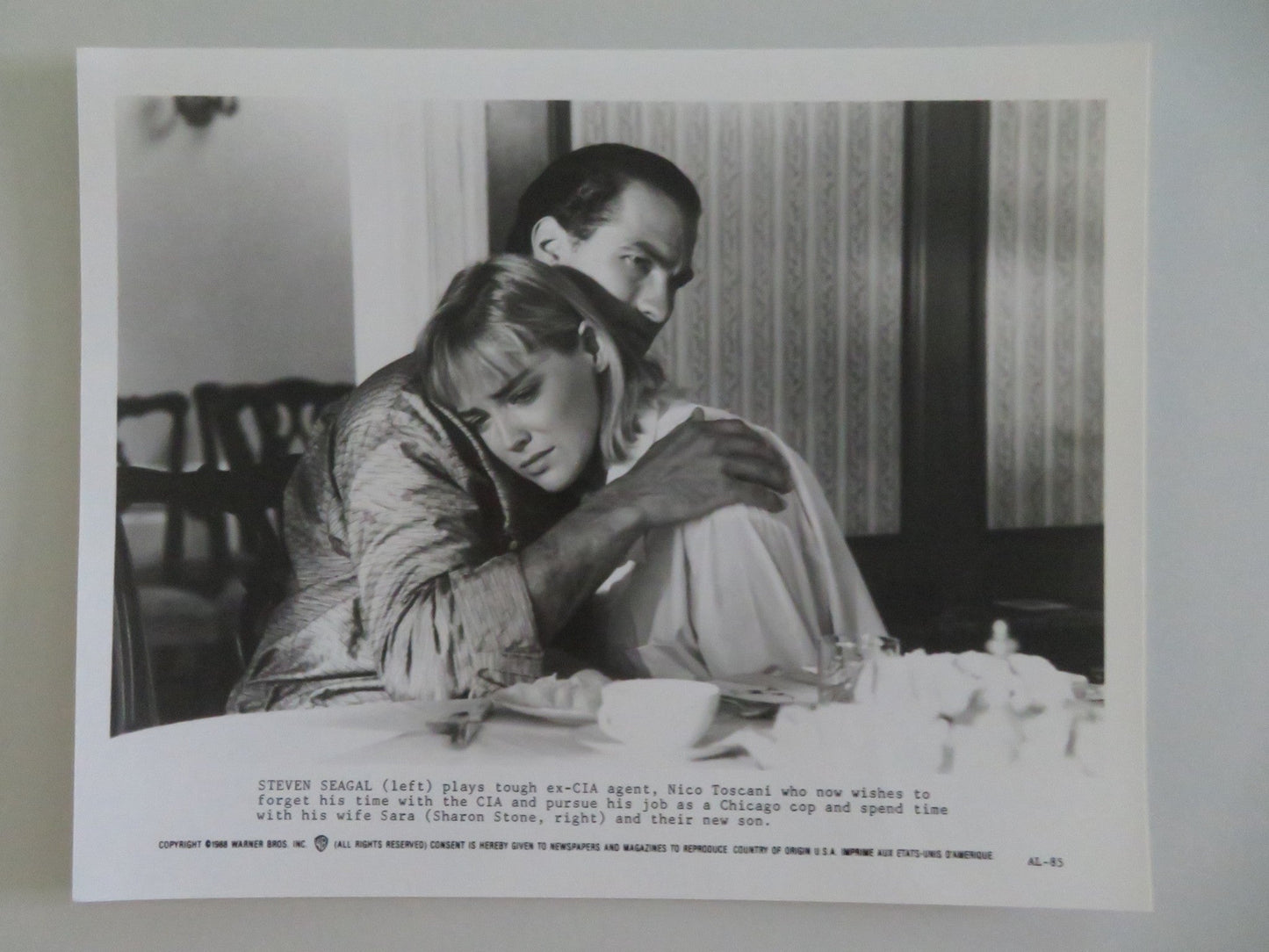 ABOVE THE LAW MOVIE STILL PHOTO LOT OF 9 STEVEN SEAGAL SHARON STONE P GRIER 1988 Movie posters