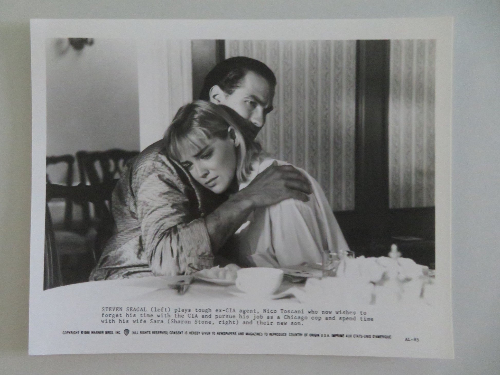 ABOVE THE LAW MOVIE STILL PHOTO LOT OF 9 STEVEN SEAGAL SHARON STONE P GRIER 1988 Movie posters