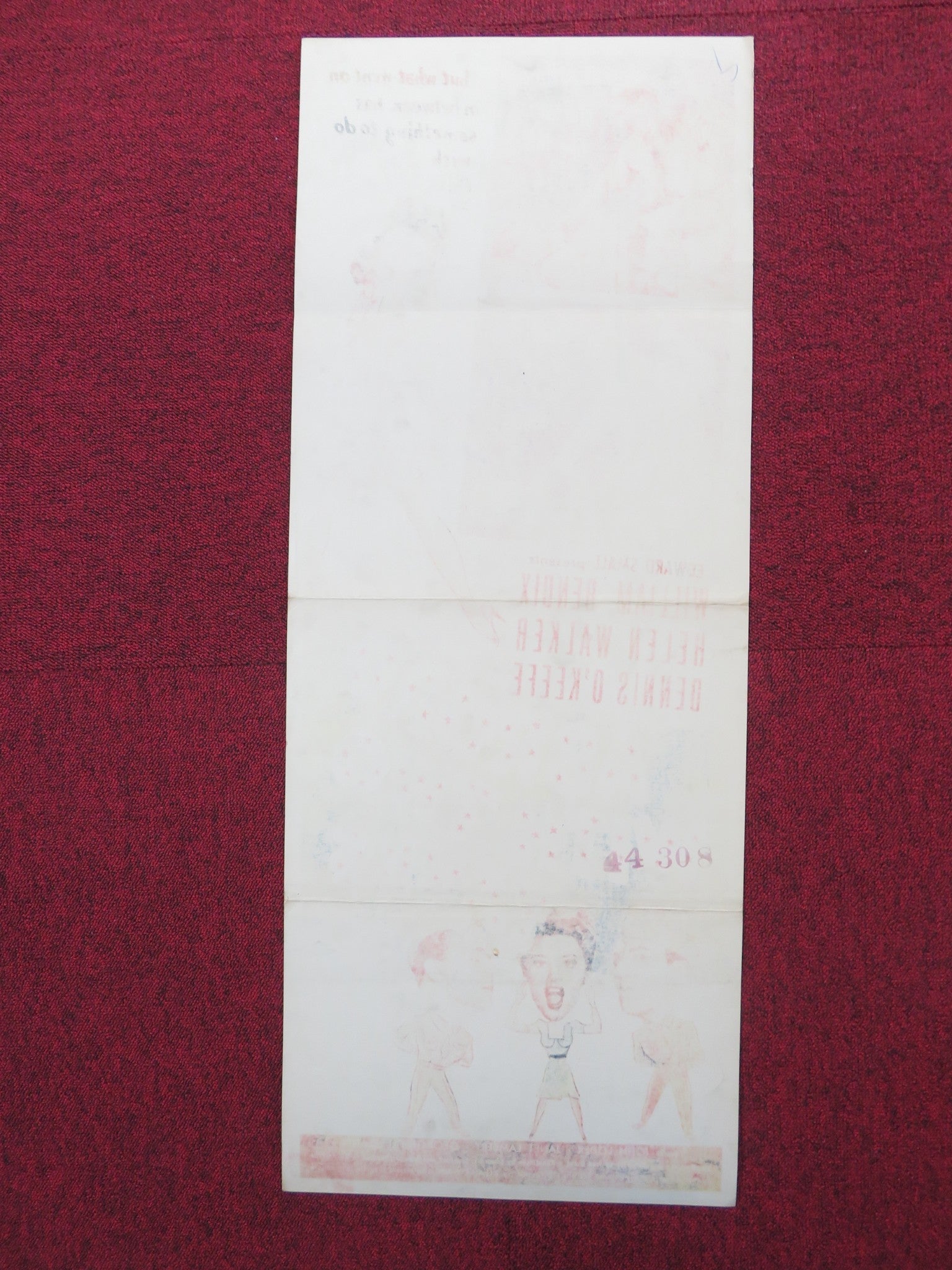 ABROAD WITH TWO YANKS US INSERT (14"x 36") POSTER WILLIAM BENDIX H. WALKER 1944 - Rendezvous Cinema