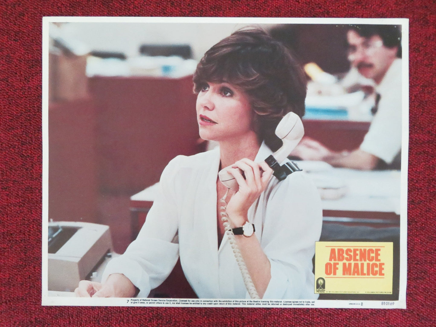 ABSENCE OF MALICE US LOBBY CARD FULL SET PAUL NEWMAN SALLY FIELD 1981 Movie posters