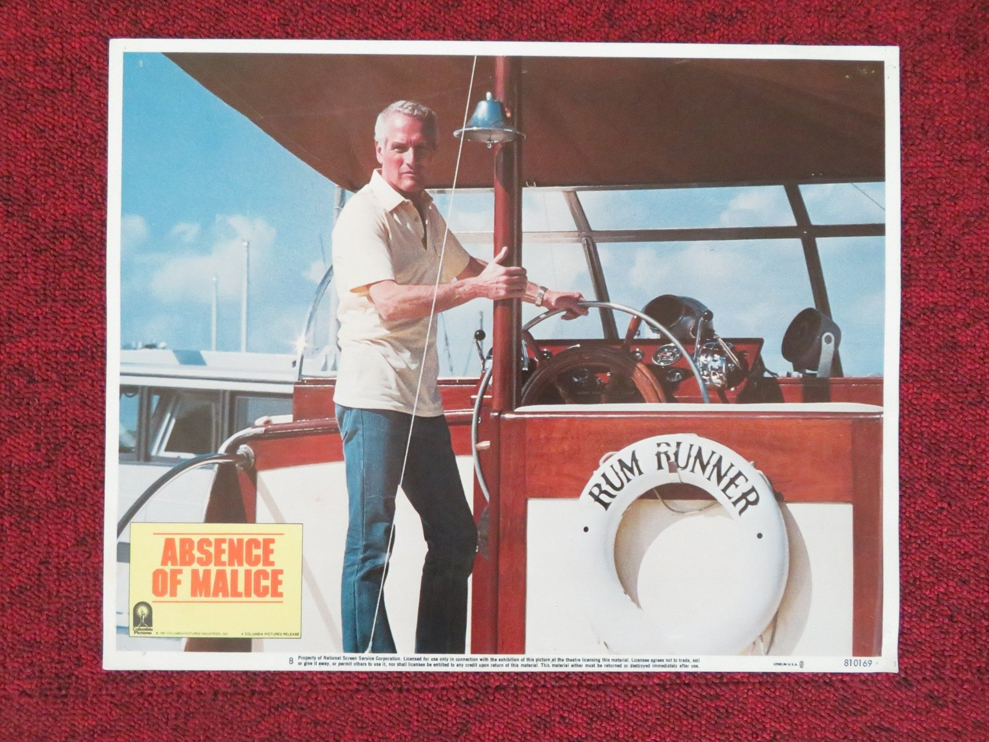 ABSENCE OF MALICE US LOBBY CARD FULL SET PAUL NEWMAN SALLY FIELD 1981 Movie posters