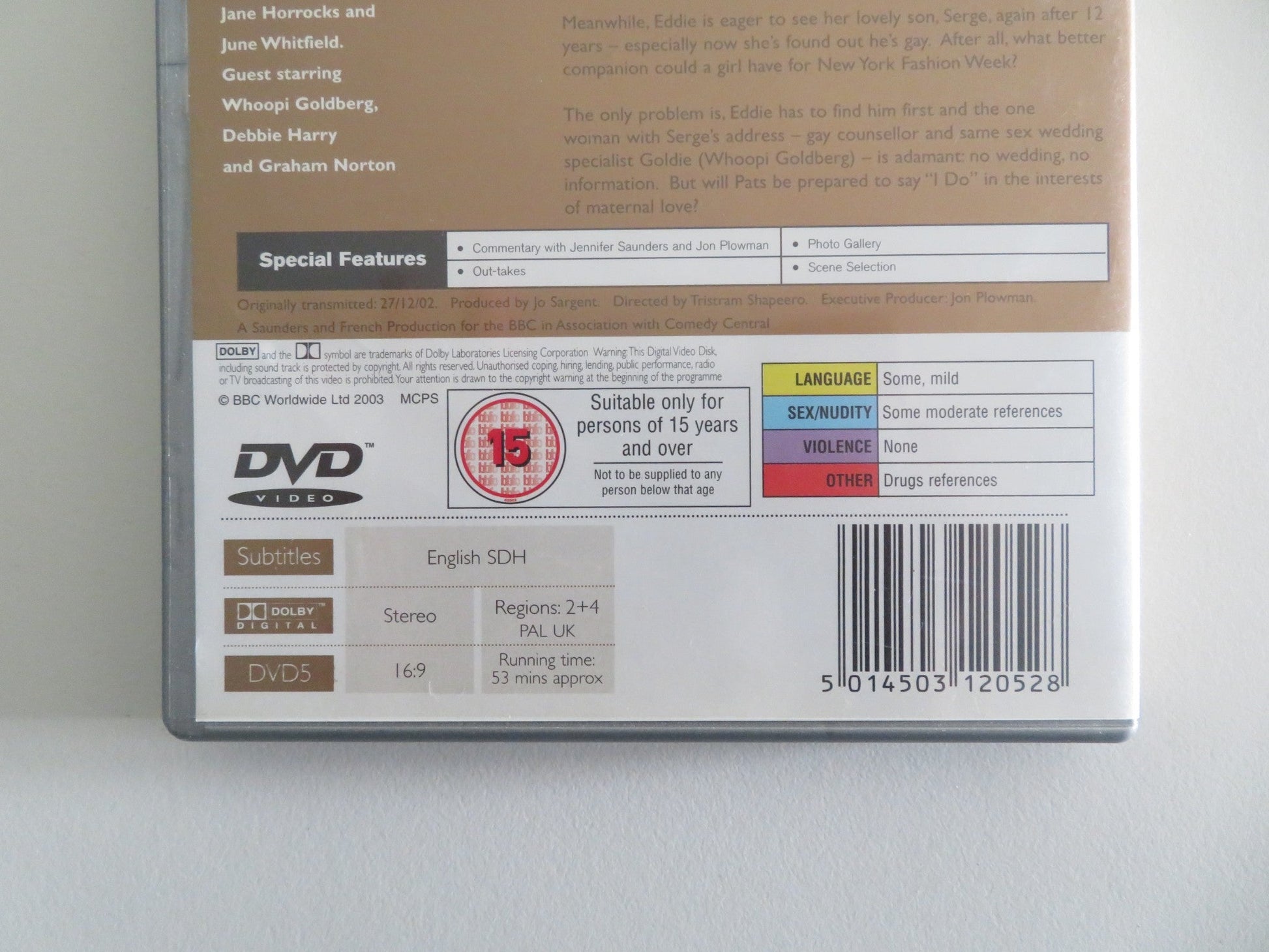 ABSOLUTELY FABULOUS: GAY - FEATURE LENGTH SPECIAL (DVD) SAUNDERS 2003 REGION 2+4 Movie posters