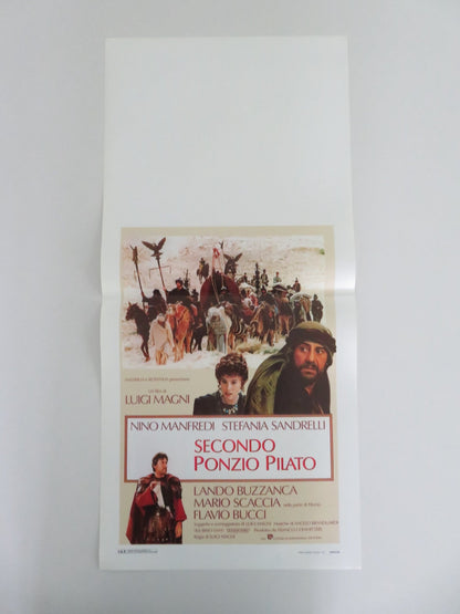ACCORDING TO PONTIUS PILOT ITALIAN LOCANDINA POSTER NINO MANFREDI 1987 Movie posters