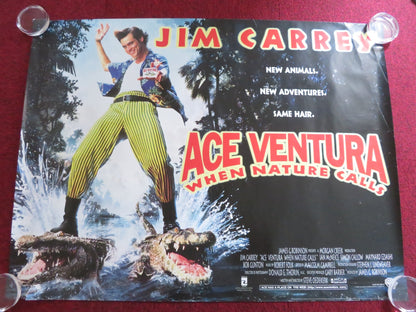 ACE VENTURA: WHEN NATURE CALLS UK QUAD ROLLED POSTER JIM CARREY S. CALLOW 1995 Rendezvous Cinema Movie posters