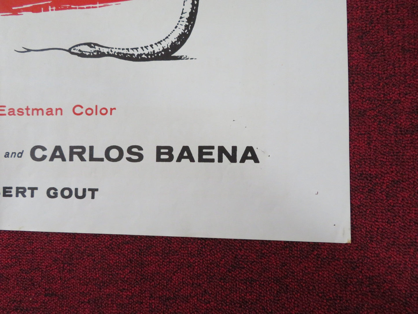 ADAM AND EVE FOLDED US ONE SHEET POSTER CHRISTIANE MARTEL CARLOS BAENA 1958 - Rendezvous Cinema