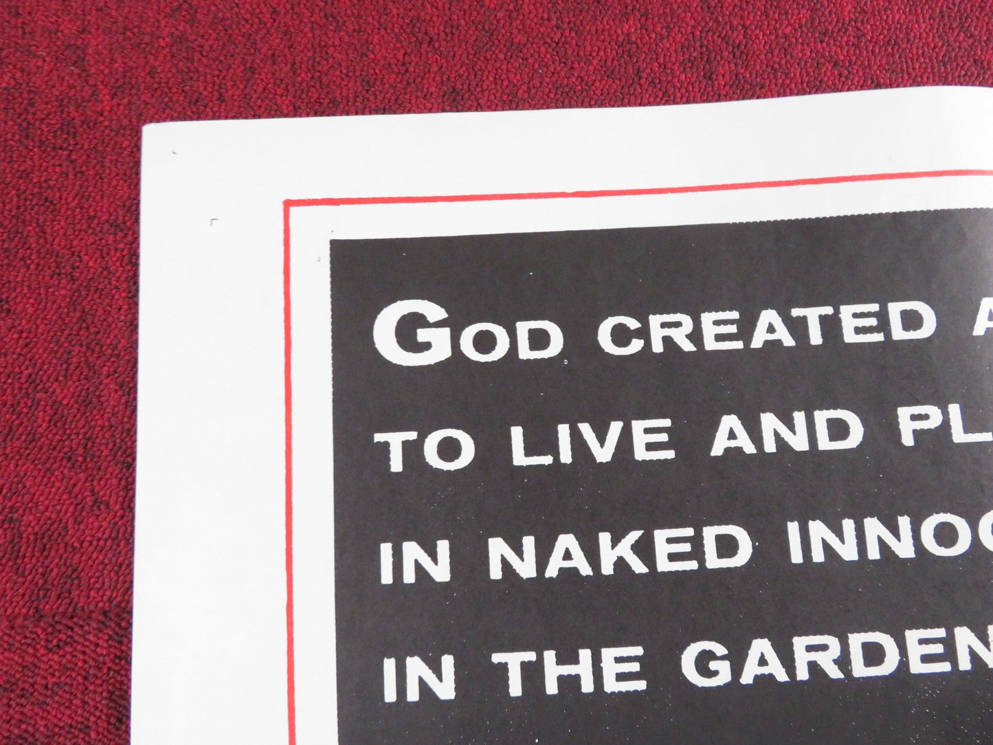 ADAM AND EVE FOLDED US ONE SHEET POSTER CHRISTIANE MARTEL CARLOS BAENA 1958 - Rendezvous Cinema