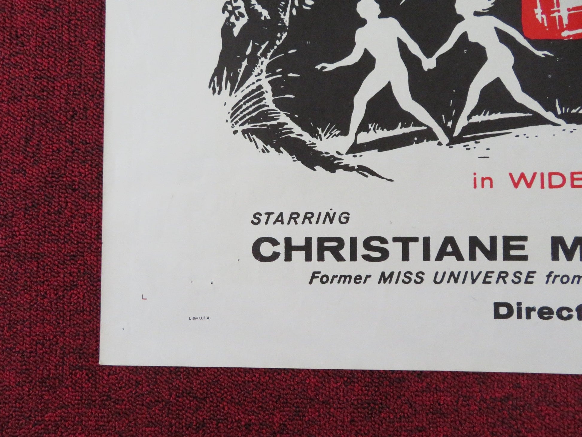 ADAM AND EVE FOLDED US ONE SHEET POSTER CHRISTIANE MARTEL CARLOS BAENA 1958 - Rendezvous Cinema