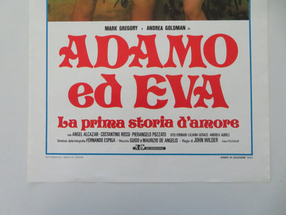 Adam and Eve Italian Locandina Poster Mark Gregory Andrea Goldman 1983 Movie posters