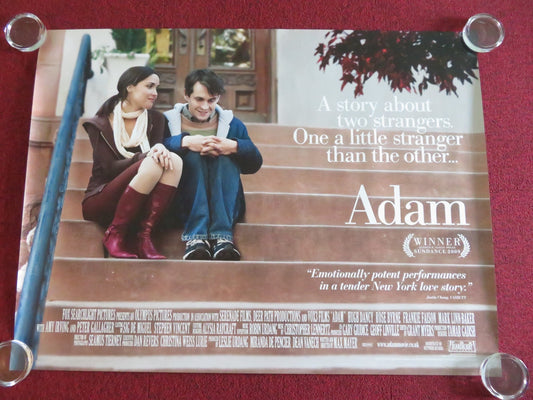 ADAM UK QUAD ROLLED POSTER HUGH DANCY ROSE BYRNE 2009 Movie posters