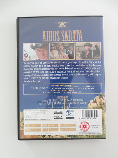 ADIOS, SABATA (DVD) YUL BRYNNER DEAN REED 1970 REGION 0 Movie posters