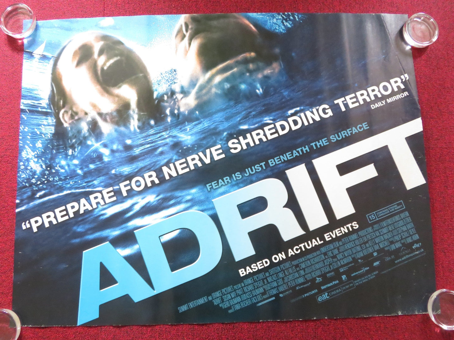 ADRIFT UK QUAD ROLLED POSTER SUSAN MAY PRATT RICHARD SPEIGHT JR. 2006 Rendezvous Cinema Movie posters
