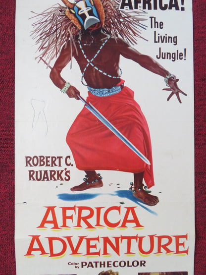 AFRICA ADVENTURE US INSERT POSTER ROBERT RUARK 1954 - Rendezvous Cinema