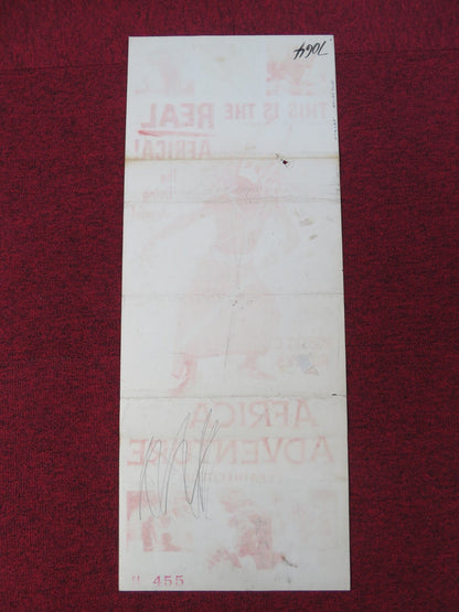 AFRICA ADVENTURE US INSERT POSTER ROBERT RUARK 1954 - Rendezvous Cinema