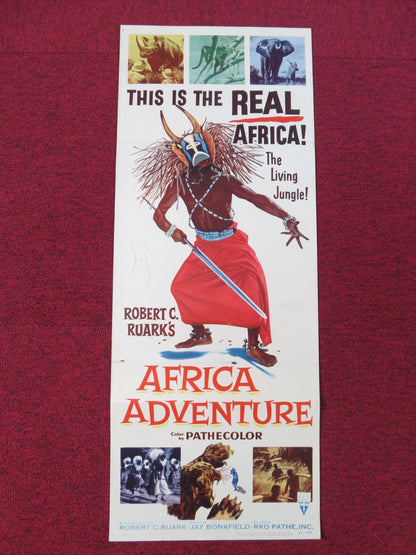 AFRICA ADVENTURE US INSERT POSTER ROBERT RUARK 1954 - Rendezvous Cinema