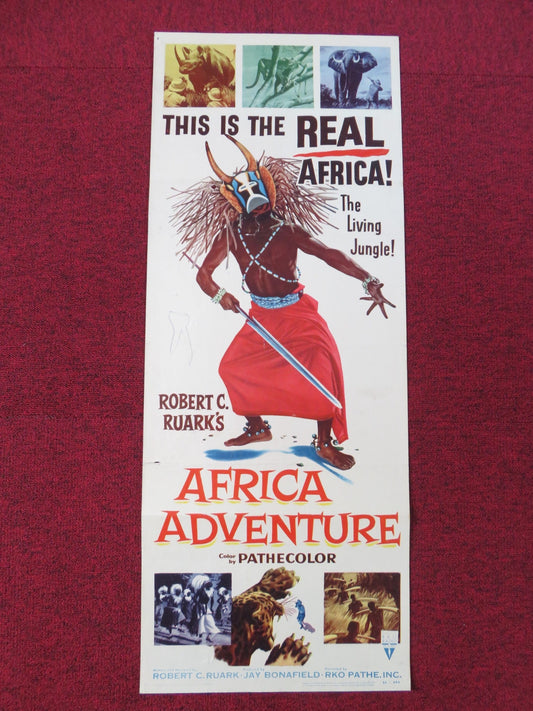 AFRICA ADVENTURE US INSERT POSTER ROBERT RUARK 1954 - Rendezvous Cinema