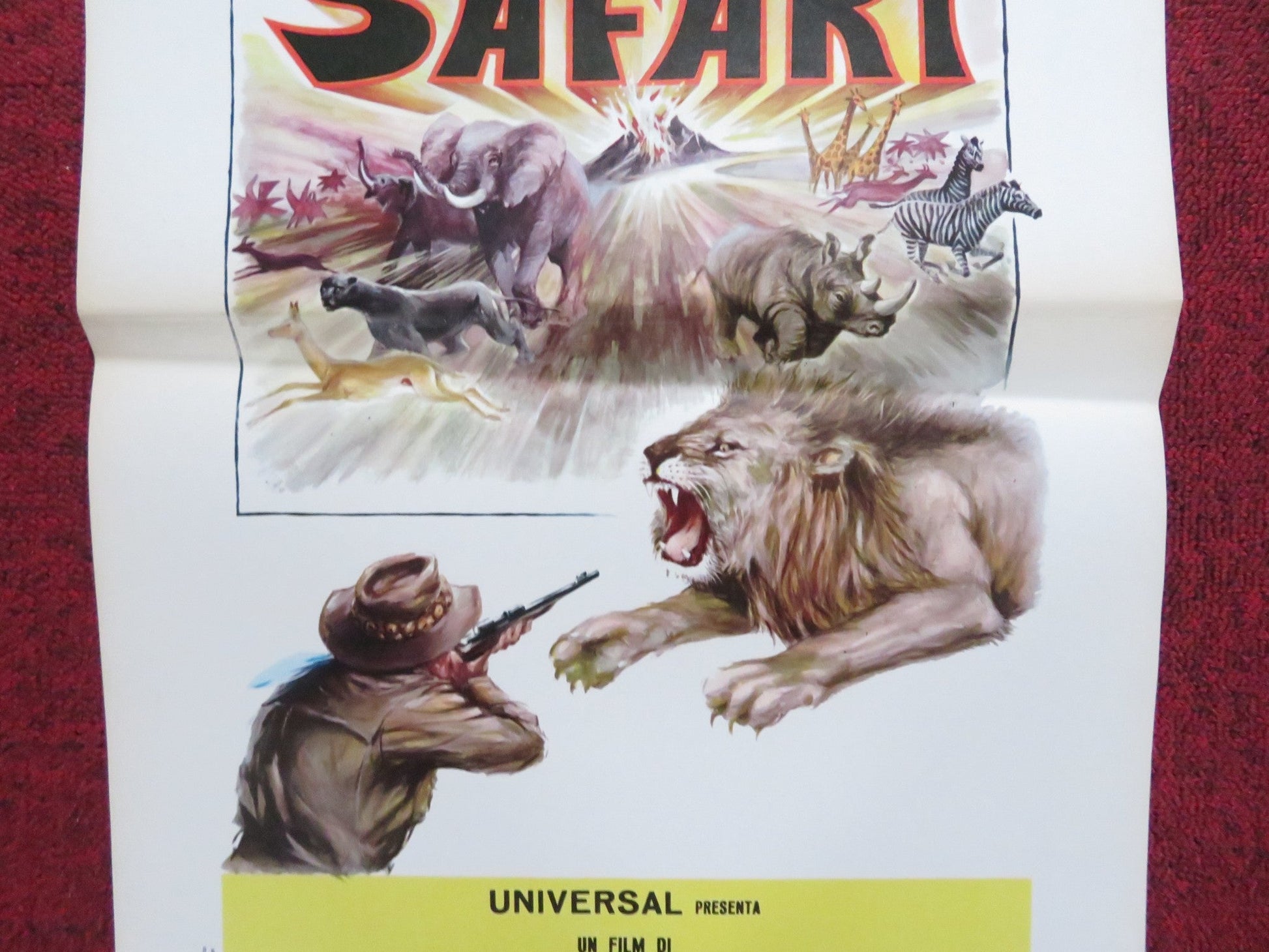AFRICAN SAFARI ITALIAN LOCANDINA POSTER RONALD E. SHANIN 1970 - Rendezvous Cinema