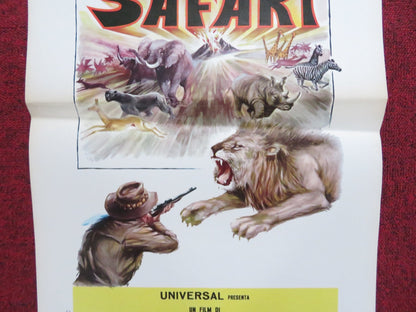 AFRICAN SAFARI ITALIAN LOCANDINA POSTER RONALD E. SHANIN 1970 - Rendezvous Cinema