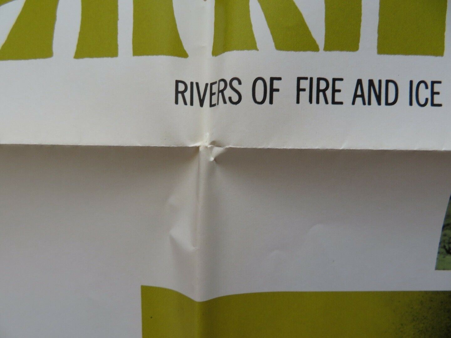 AFRICAN SAFARI/RIVERS OF FIRE AND ICE FOLDED US ONE SHEET POSTER MICHAEL RYE '69 - Rendezvous Cinema