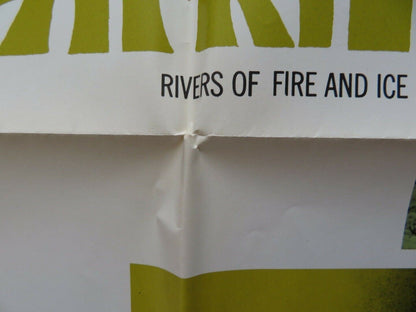 AFRICAN SAFARI/RIVERS OF FIRE AND ICE FOLDED US ONE SHEET POSTER MICHAEL RYE '69 - Rendezvous Cinema