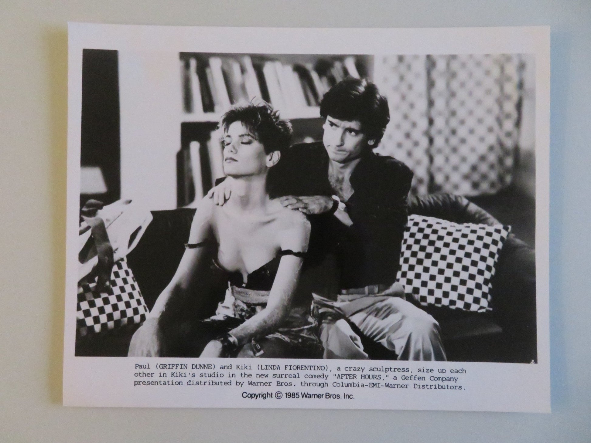 AFTER HOURS MOVIE STILL PHOTO LOT OF 2 ROSANNA ARQUETTE GRIFFIN DUNNE 1985 - Rendezvous Cinema